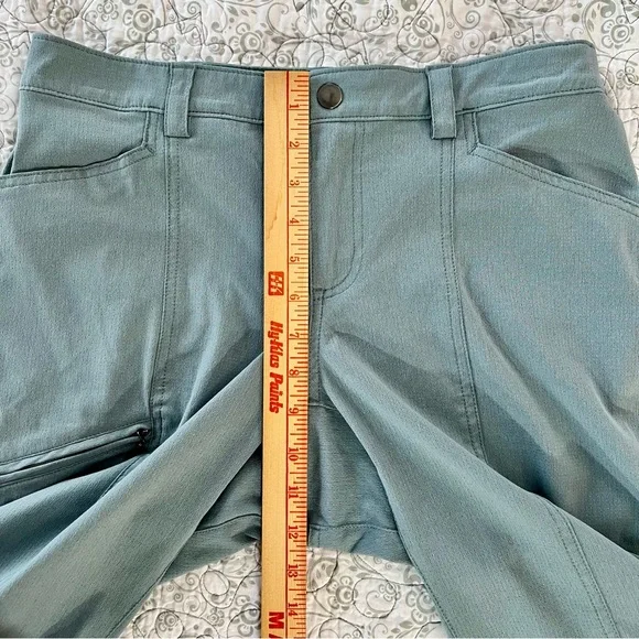 Duluth Trading Co Dusty Blue Cargo Roll-tab Hiking Pants Sporty Activewear - Picture 5 of 10